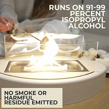 SAVGE Tabletop Fire Pit - 90+ Min Burn for Home Decor