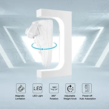 Levitating Magnetic Shoe Display Stand with LED Light