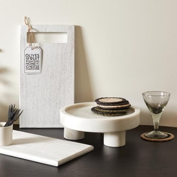 Elegant 10" Marble Serving Tray for Home Decor