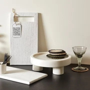 Elegant 10" Marble Serving Tray for Home Decor
