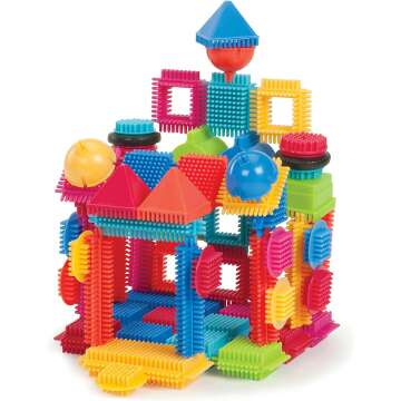 Bristle Blocks by Battat – 112Piece Building Toy