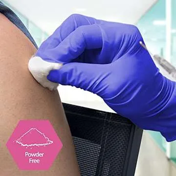 MedPride Powder-Free Nitrile Exam Gloves - 100 Pack - Durable Protection