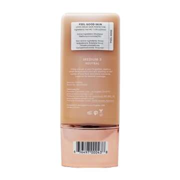 Profusion Cosmetics Lightweight Liquid Foundation for a Flawless and Elegant Radiance, Breathable Makeup for Improves Uneven Skin Tone, Cruelty-Free - Medium 3