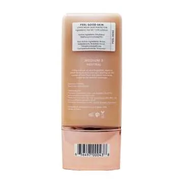 Profusion Cosmetics Lightweight Liquid Foundation for a Flawless and Elegant Radiance, Breathable Makeup for Improves Uneven Skin Tone, Cruelty-Free - Medium 3