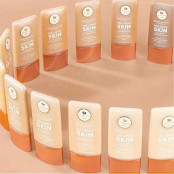 Profusion Cosmetics Lightweight Liquid Foundation for a Flawless and Elegant Radiance, Breathable Makeup for Improves Uneven Skin Tone, Cruelty-Free - Medium 3