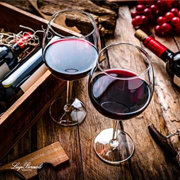 Luigi Bormioli Crescendo Bourgogne Wine Glasses, Set of 4