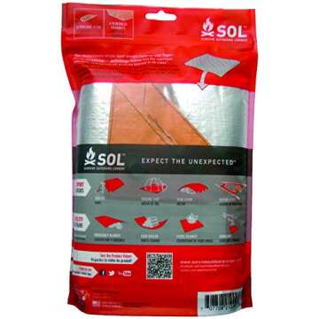 S.O.L. Survive Outdoors Longer S.O.L. Multi-Use Sport Utility Blanket, 5 x 7 feet