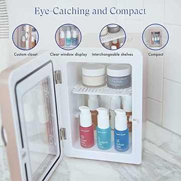 Vanity Planet Fria Skincare Fridge in Rose Gold