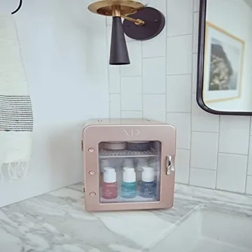 Vanity Planet Fria Skincare Fridge in Rose Gold