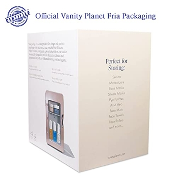Vanity Planet Fria Skincare Fridge in Rose Gold