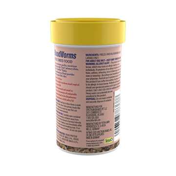 Tetra BloodWorms 0.25 Oz, Freeze-Dried Food for Freshwater and Saltwater Fish, Seafood (Pack of 1)