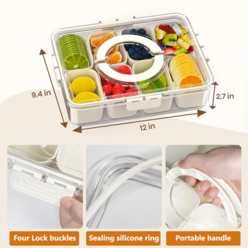 Snackle Box Container for Organized Snacking at Any Event