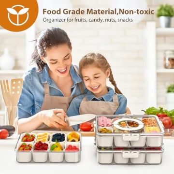 Snackle Box Container for Organized Snacking at Any Event