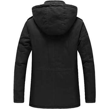 Uoiuxc Men's Winter Military Jacket: Warm, Stylish Coat