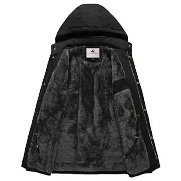 Uoiuxc Men's Winter Military Jacket: Warm, Stylish Coat