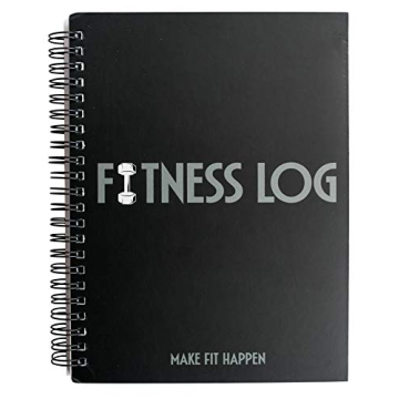 Fitness Journal Workout Planner for Men & Women - A6 Sturdy Workout Log Book to Track Gym & Home Wor...