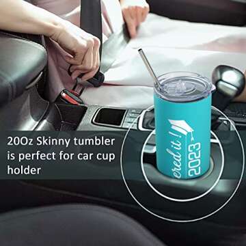Lifecapido Graduation Tumbler - Perfect Class of 2023 Gift