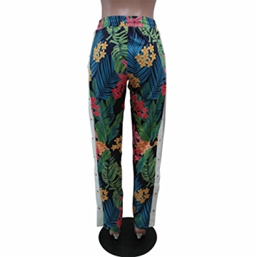 Women's Floral Printed High Waist Bodycon Leggings Pants