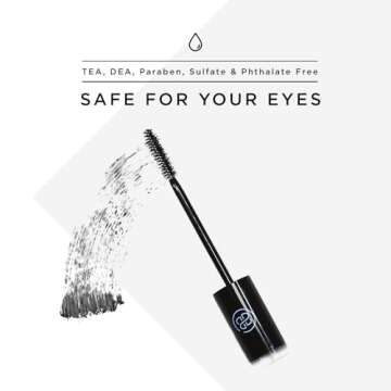 Lash Next Door Mascara - Water Resistant Black Volume and Length by Brooklyn and Bailey (2 Pack)