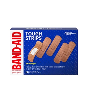 Band-Aid Brand Tough Strips Adhesive Bandages for Wound Care, Durable Protection for Minor Cuts and ...