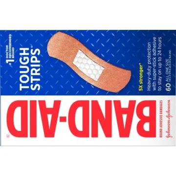 Band-Aid Tough Strips - 60 Count for Strong Wound Care