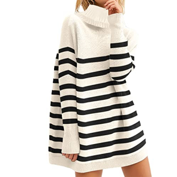 ETCYY Women's Turtleneck Oversized Sweater for Fall