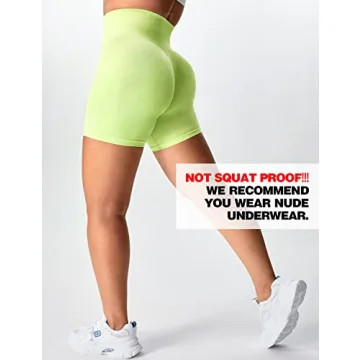 YEOREO Women's Amplify Scrunch Workout Shorts Bright Colors