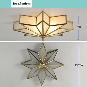 Aeyee Star Shaped Ceiling Light for Elegant Interiors