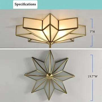 Aeyee Star Shaped Ceiling Light for Elegant Interiors