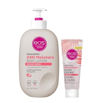 eos Shea Better Hand Cream & Body Lotion Bundle - 24 Hour Hydration