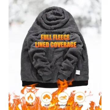 SWISSWELL Heavyweight Fleece Sherpa Lined Hooded Jacket