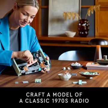 LEGO Vintage Model Radio Building Set - Retro Decor Gift