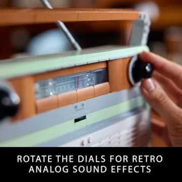 LEGO Vintage Model Radio Building Set - Retro Decor Gift