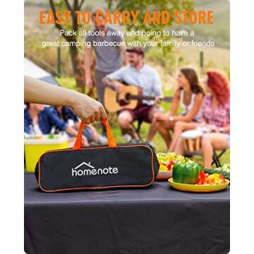 HOMENOTE Griddle Accessories Kit, Exclusive Griddle Tools Spatulas Set for Blackstone - 8 Pcs Commercial Grade Flat Top Grill Accessories - Great for Outdoor BBQ, Teppanyaki and Camping, Black