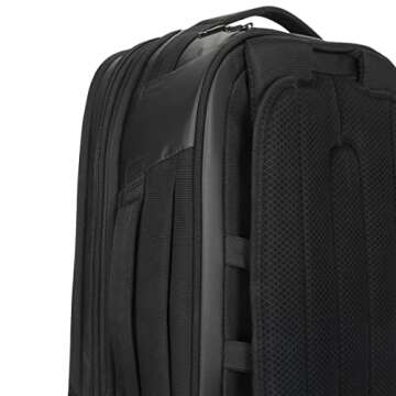 Targus Mobile Tech Traveler EcoSmart Rolling Backpack, Black, 15.6" (TBR040GL)