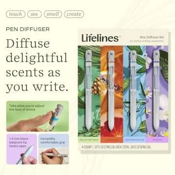 Lifelines Pen Diffuser Set - Aromatherapy Writing Pens with Essential Oils