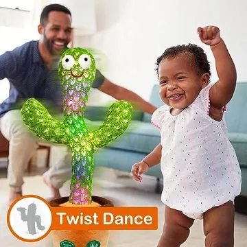 Pbooo Dancing Talking Cactus - Interactive Singing Plush Toy