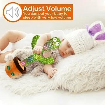Pbooo Dancing Talking Cactus - Interactive Singing Plush Toy