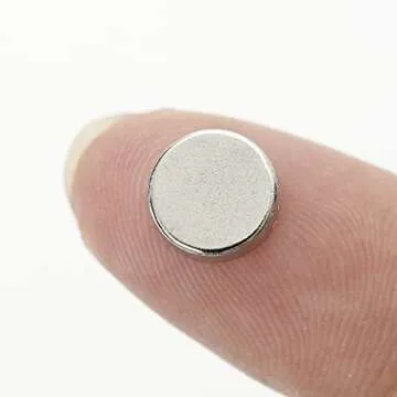 Fridge Magnets 90Pcs 8x3 MM Round Strong Magnets for Fridge Rare Earth Magnets Refrigerator Magnets in Home Office and School Multi-Use Sliver Magnets