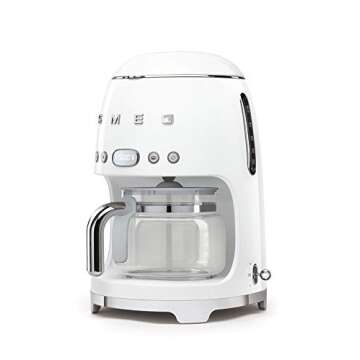 Smeg Coffee Machine - 11+ Filter Coffee Machine - White - Perfect Brew Every Time