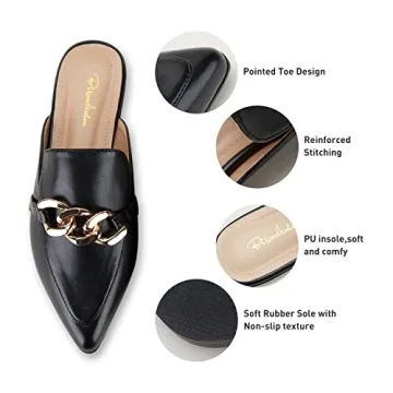 BISON SPIRIT Mules for Stylish Comfort - Slip On Loafers