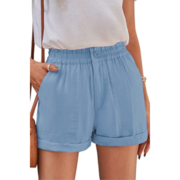 SESERAGI Teen Girls Cute High Waisted Flowing Shorts - Comfy and Versatile for Summer Fun