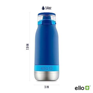 Durable Ello Emma Kids Water Bottle - 14oz Vacuum Insulated