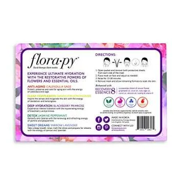 Florapy Beauty Assorted Sheet Mask Set for Hydration and Anti-Aging