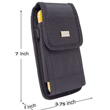 AISCELL Tactical Nylon Case - Heavy Duty Holster for iPhone 16 Pro Max and More