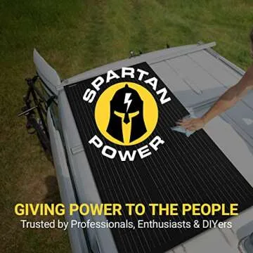 Spartan Power Black Solar Panel Z Bracket Mount - Lightweight Anodized Aluminum Mounting Brackets for RVs, Trailers, Vans, Campers, Boats, Walls, Roof - Set of 4