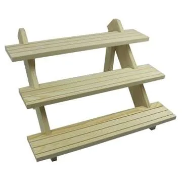 NAJMECHOY 3-Tier Display Shelf for Jewelry and More