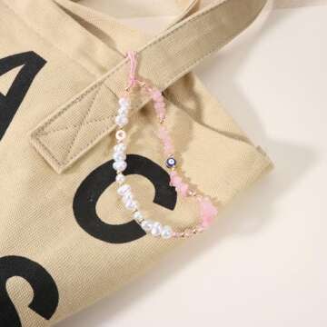 Stylish SKIRIFLA Evil Eye Phone Charm - Unique Lanyard