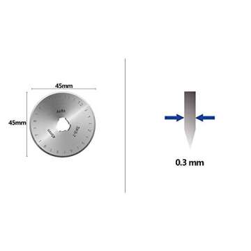 Airlfa 45mm Rotary Cutter Blades Sharp Durable 10 Pack