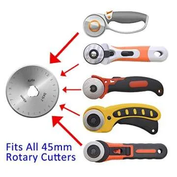 Airlfa 45mm Rotary Cutter Blades Sharp Durable 10 Pack